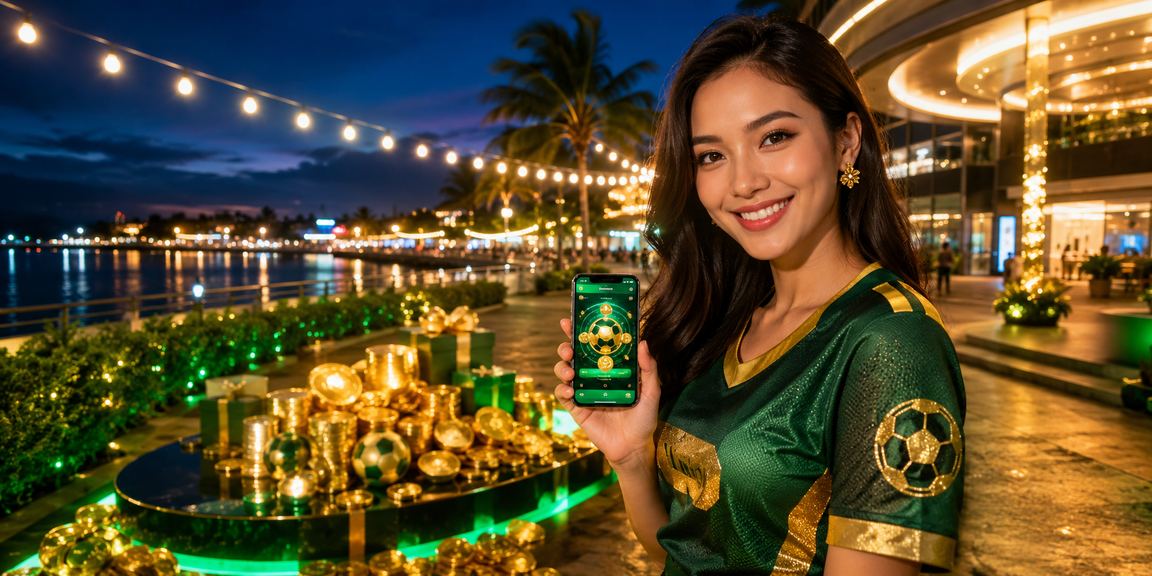 Pengguna Malaysia mengakses aplikasi pertaruhan sukan coq10 melalui telefon bimbit